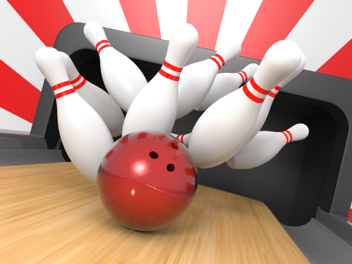 close-up-of-bowling-ball-rolling-towards-pins