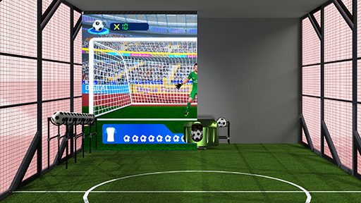 Soccer-simulator-with-automatic-ball-feeder-CHFUNTEK