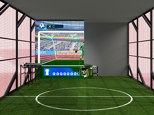 Soccer-simulator-with-automatic-ball-feeder-CHFUNTEK