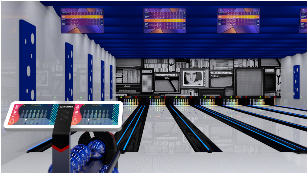 CHFUNTEK-string-pin-bowling-alley