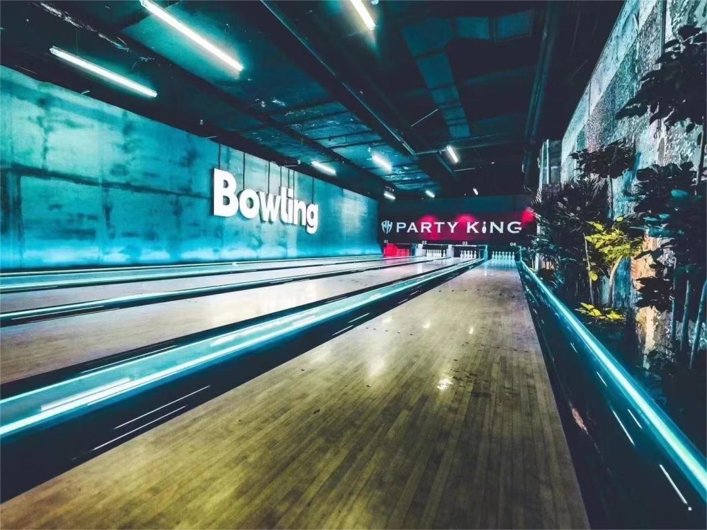 CHFUNTEK-4-lanes-string-pin-bowling-alley